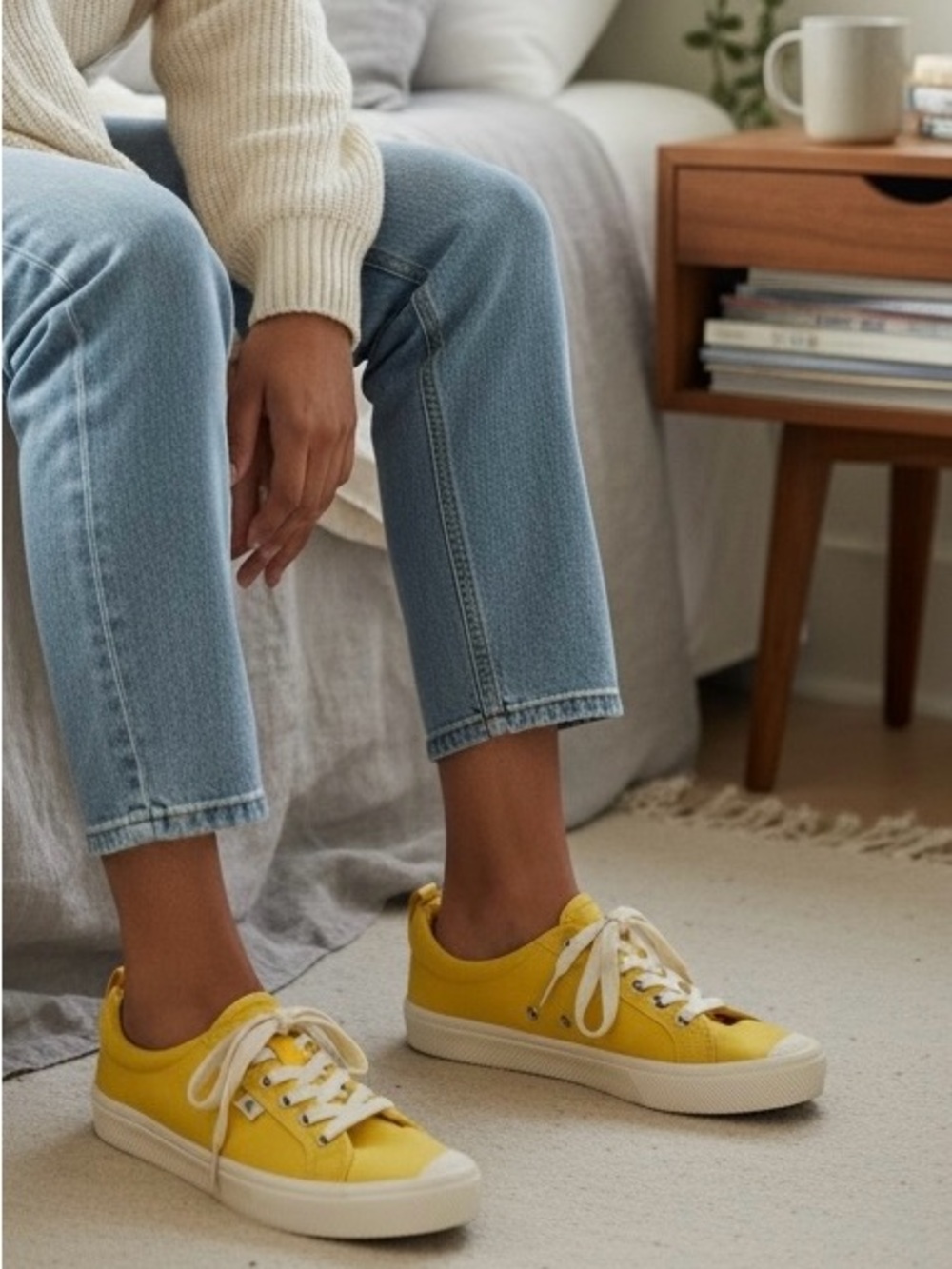 Cariuma Eco Friendly Yellow Canvas Sneakers - size 11 women’s never worn
